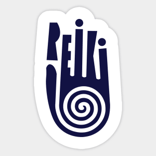 reiki hand spiral Sticker